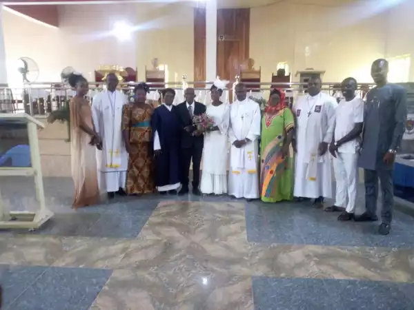 Love Story! 99-year-old Nigerian Man Weds His 86-year-old Partner In Church After Decades Together (Photos)