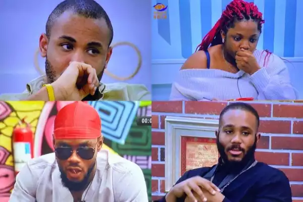 #BBNaija: Dorathy, Kiddwaya, Ozo And Prince Are Up For Possible Eviction For Week 9