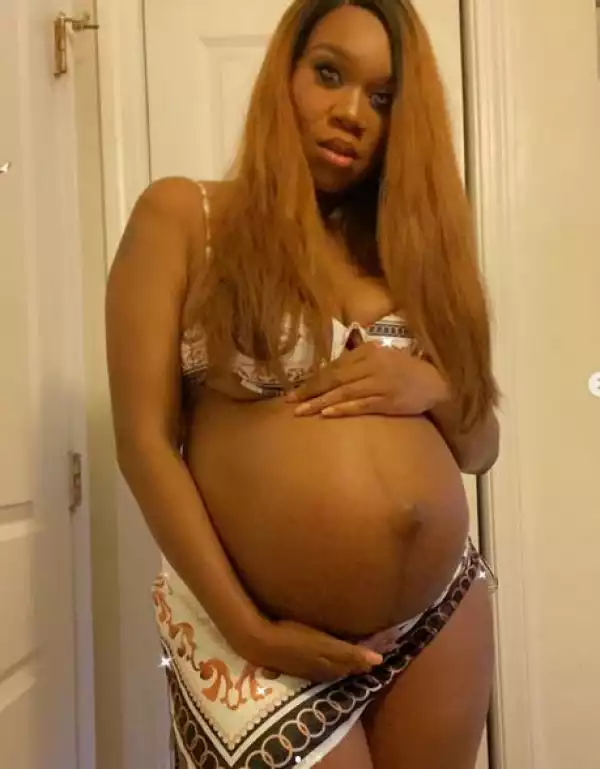Sandra Iheuwa Flaunts Baby Bump Amid Crisis With Estranged Husband (Video)