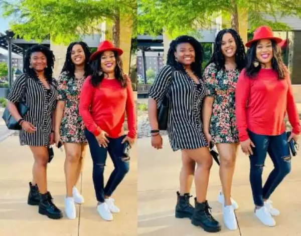 Actress Stella Damasus Shares Gorgeous Photos With Her Grown-up Daughters