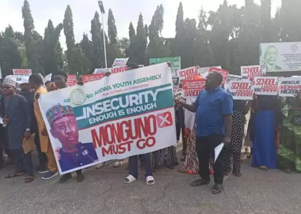 Insecurity: Drama As Group Protests In Abuja, Demands NSA