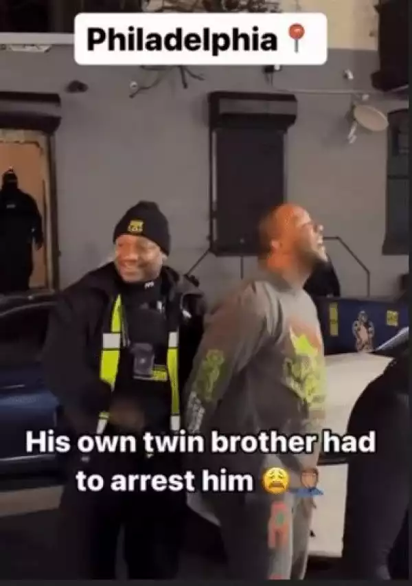 Moment Police Officer Arrested His Twin Brother In US