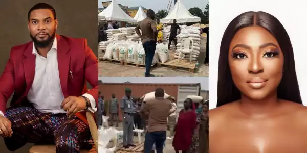 Kunle Remi, Yvonne Jegede React as Lagosians Queue to Buy N10k ‘Customs Rice’