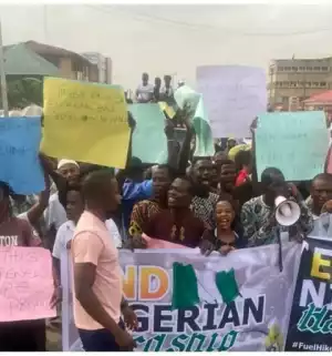 IMSU, FUTO Students And Others Protest High Tuition, Extortion And Intimidation