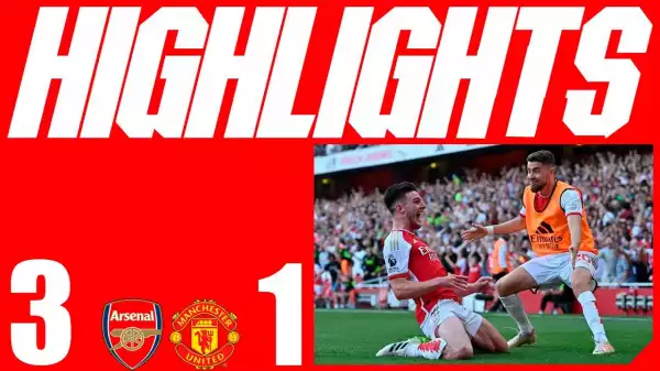 Arsenal vs Manchester United 3 - 1 (Premier League Goals & Highlights)