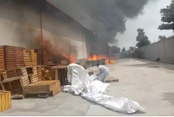 Fire guts warehouse in Onitsha