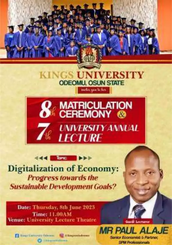 Kings University 8th matriculation ceremony