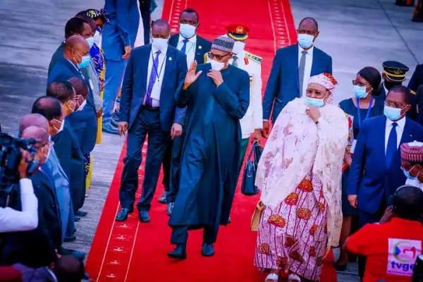 President Buhari Returns To Abuja From AU Summit (Photos)