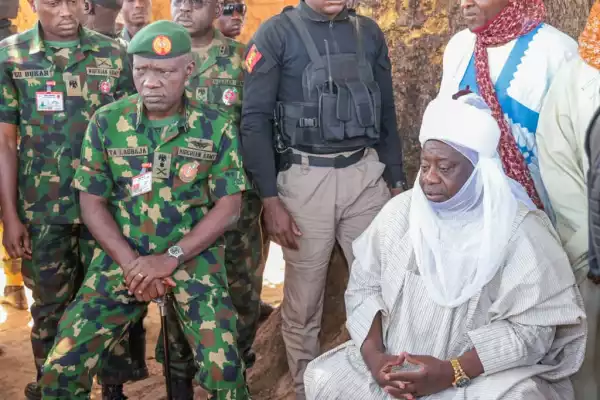 Kaduna Bombing: Army Chief Visits Community, Pledges Support For Victims (Photo)