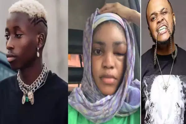 “He’s Trying To Take Away My Truth”- Lil Frosh’s Girlfriend Drags Sina Rambo