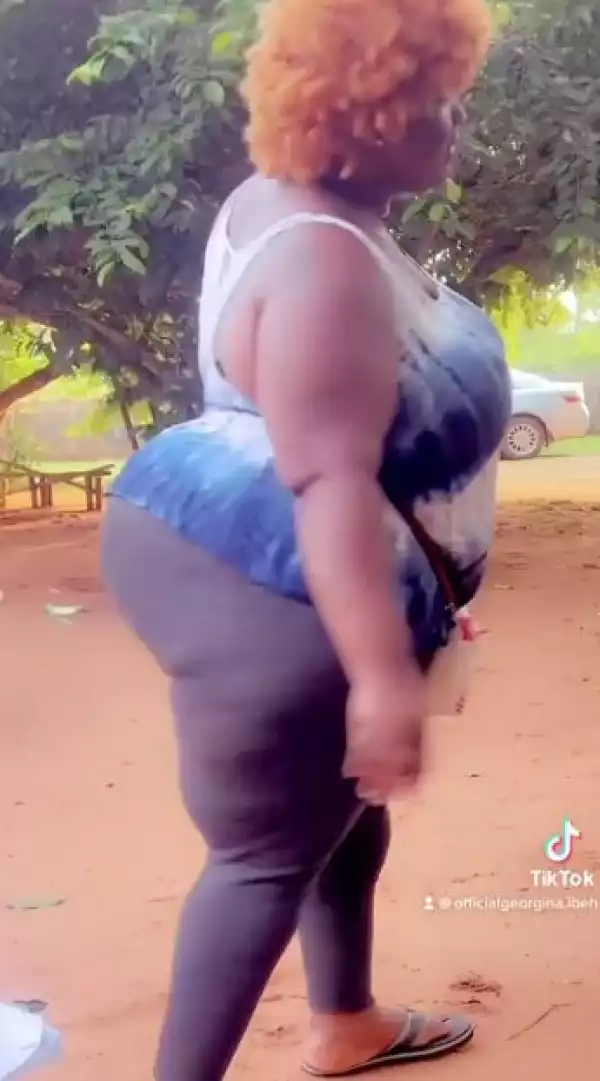 Hilarious Reaction After Nollywood Actress Spotted Lady With Extraordinary Shape (Video)