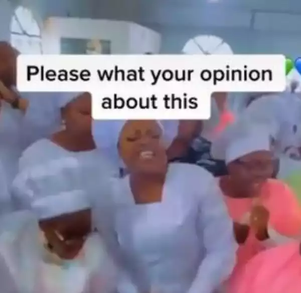 Actress Funke Akindele Almost Goes Into A Trance While Dancing In Church (Video)