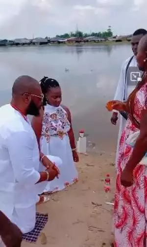 Nigerian Traditionalists Hold Wedding Ceremony By Riverside
