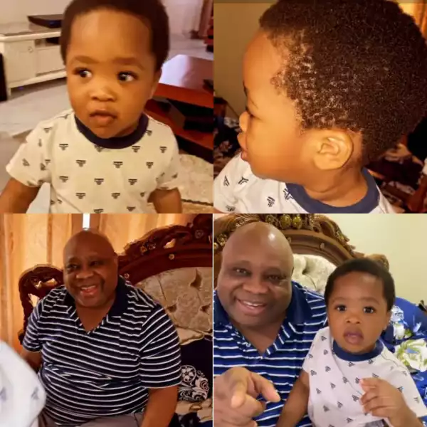 Singer B-Red Shares Video Showing The Moment His Son Met His Father, Ademola Adeleke, For The First Time