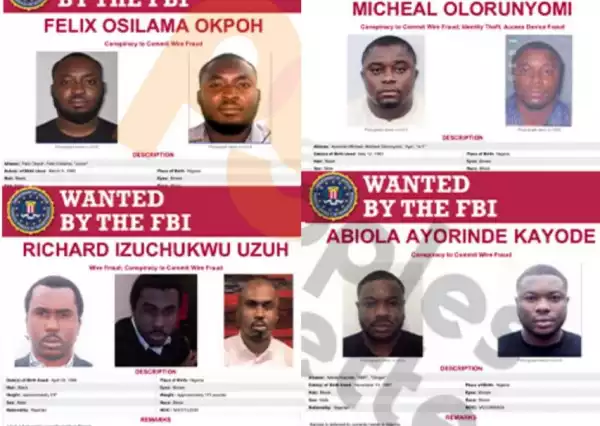FBI Declares Six Nigerians Wanted, Issues Warning