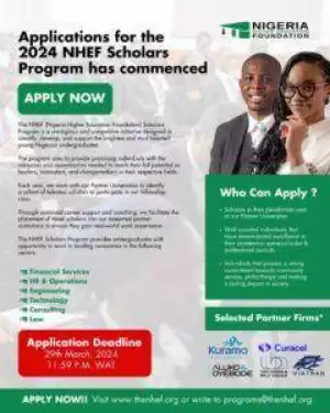2024 Nigeria Higher Education Foundation (NHEF) Scholars Program
