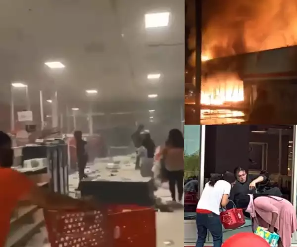 Chaos in Minneapolis as protesters loot malls and burn buildings in reaction to George Floyd