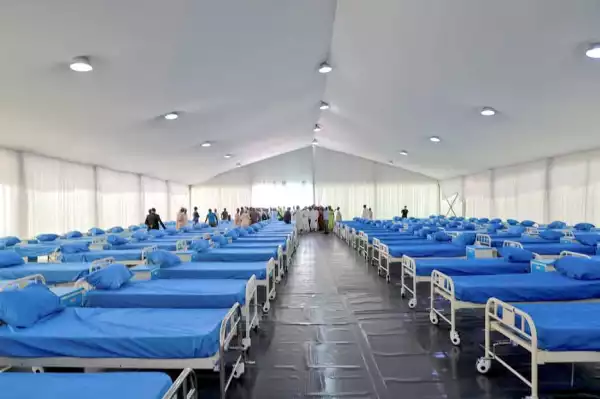 See the new Kano State Coronavirus Isolation Centre with 509 beds, toilets, laboratory, pharmacy, Ambulance & briefing room (photos)
