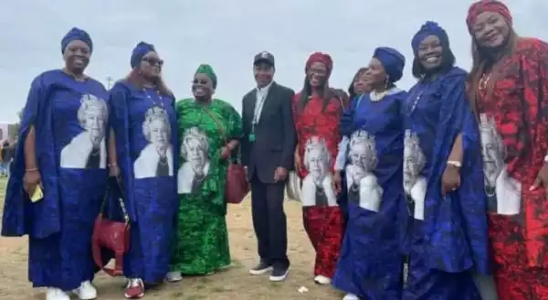 Nigerian Women Rock Asoebi In London For Queen Elizabeth’s Funeral