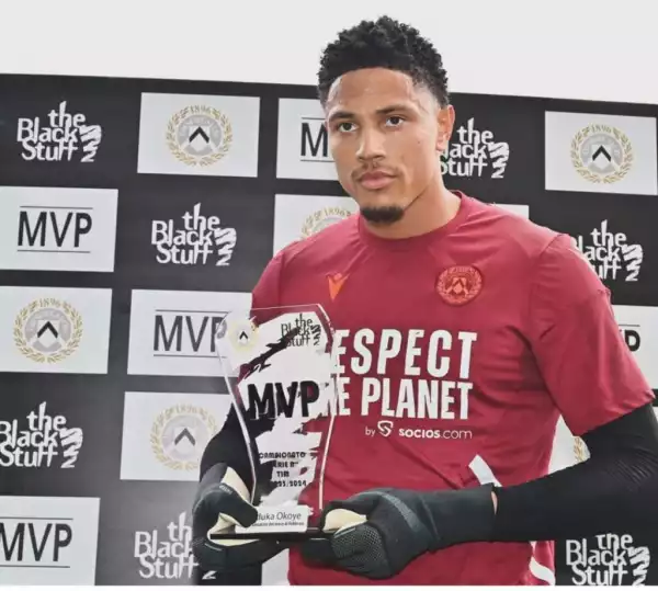 Serie A: Okoye named Udinese February Player of the Month