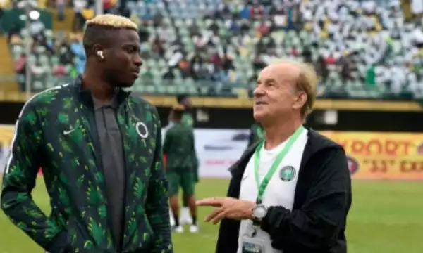 Rohr delighted with Osimhen’s CAF award feat