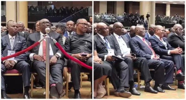 Kwankwaso, Tinubu Absent As Atiku, Obi, Shettima Attend NBA Conference In Lagos (Photo)