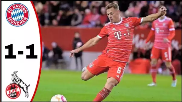 Bayern Munich vs Fc Koln 1 - 1 (Bundesliga 2023 Goals & Highlights)
