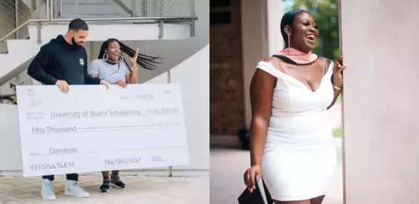 Woman who received $50,000 scholarship in Drake’s ‘God’s Plan’ video celebrate as she