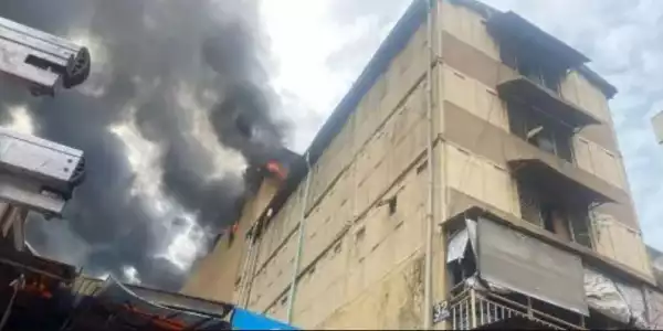 Balogun Market Fire: Where Do I Start From - Trader Cries After His Shop Burned Down