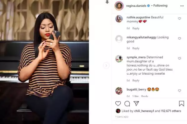 ‘No Be Your Fault Sey God Bless You’ – Fan Says As Regina Daniels Shares Stunning Photo