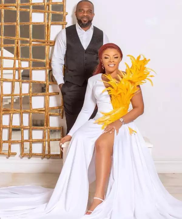 Laura Ikeji And Husband, Ogbonna Kanu, Release New Photos As They Celebrate 5th Wedding Anniversary