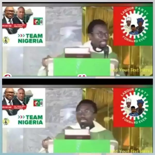 Catholic Priest Campaigns For Peter Obi (Video)