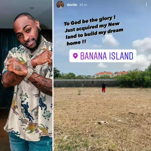 Davido Acquires Large Expanse of Land In Banana Island To Build His Dream Home (Video)