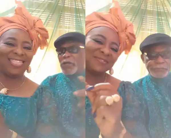 Heartwarming Video Of Veteran Actor, Nobert Young With His Wife, Gloria Young Vibing At A Party