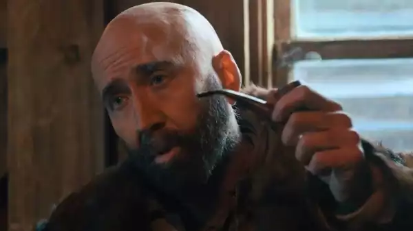 Butcher’s Crossing Clip Transforms Nicolas Cage Into an Intense, Bald Buffalo Hunter