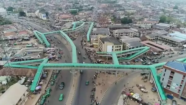 This pedestrian bridge maze in Abeokuta is allegedly the longest in sub-saharan Africa