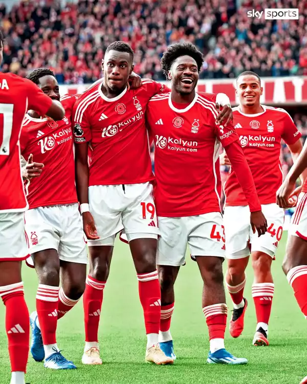 EPL: Aina nominated for Nottingham Forest’s Goal of the Month