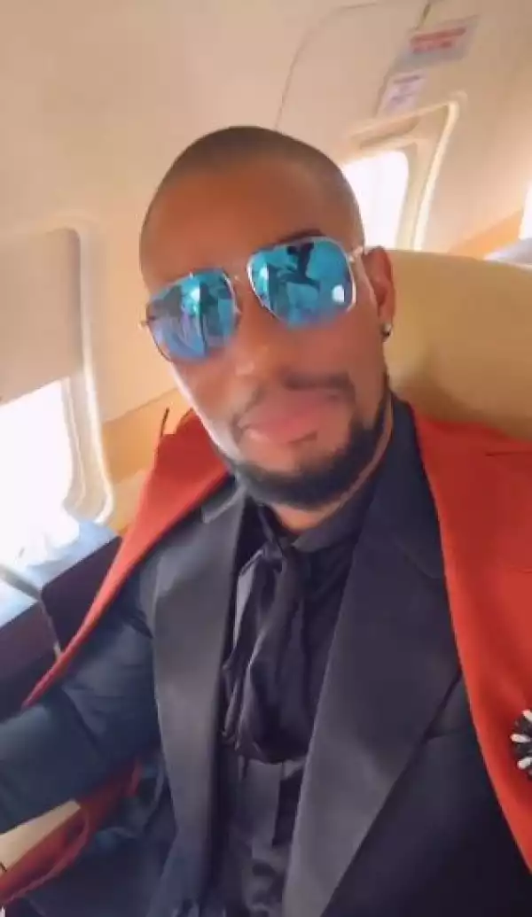 Actor Alexx Ekubo Flaunts Wads of Hard Currencies Inside Private Jet (Video)