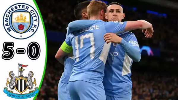 Manchester City vs Newcastle United 5 - 0 (Premier League 2022 Goals & Highlights)