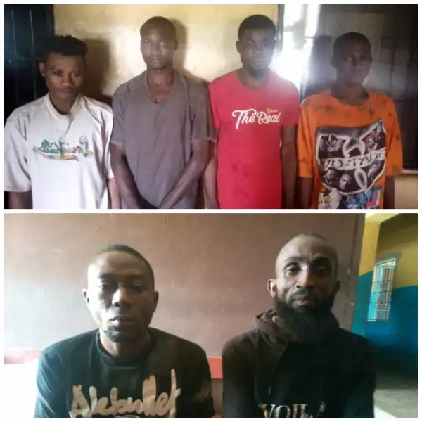Six Most Wanted Cultists Arrested In Ogun (Photo)