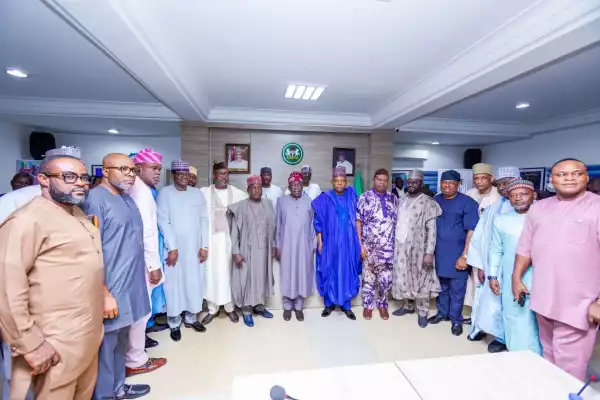 Bola Tinubu Meets Assembly Speakers Of APC Controlled States (Pictures)