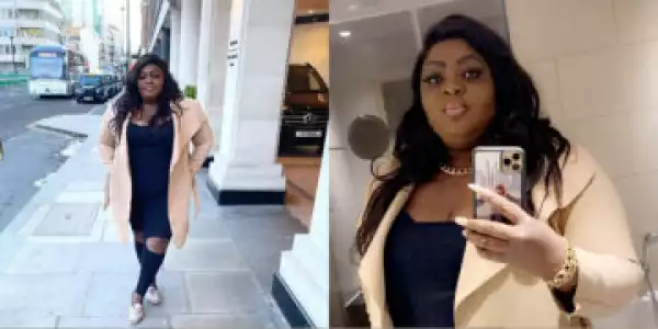 Eniola Badmus flaunts her Iphone 11 to prove haters wrong that she is not broke