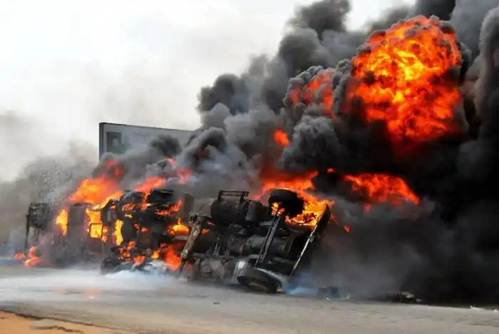 Trailer Driver, Conductor Burnt To Death Along East-West Road In Delta