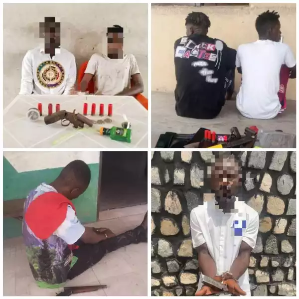 Police arrest suspected gun runner, armed robbers, cultists; recover assorted weapons in Delta