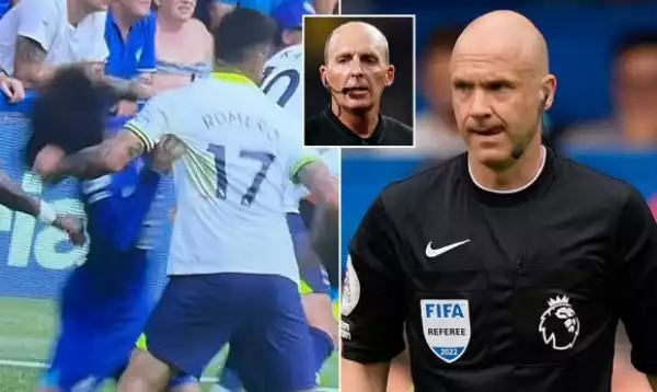 Mike Dean Admits He Was Wrong Not To Tell Referee To Check VAR Pitchside Monitor After Romero Pulled Cucurella’s Hair