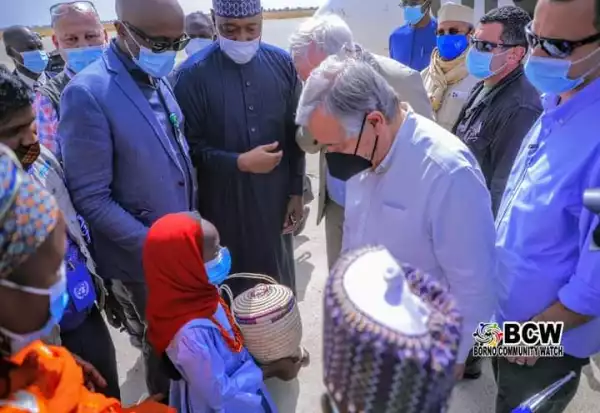 UN Secretary-General, Antonio Guterres, Arrives Maiduguri (Photos)