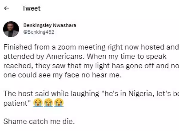 Nigerian Man Narrates Embarrassing Experience During Zoom Call With Americans