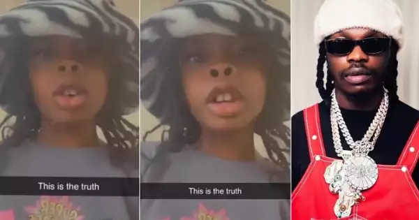 My Dad Is Richer Than All Your Dads - Naira Marley’s 8-Year-Old Daughter Brags (Video)