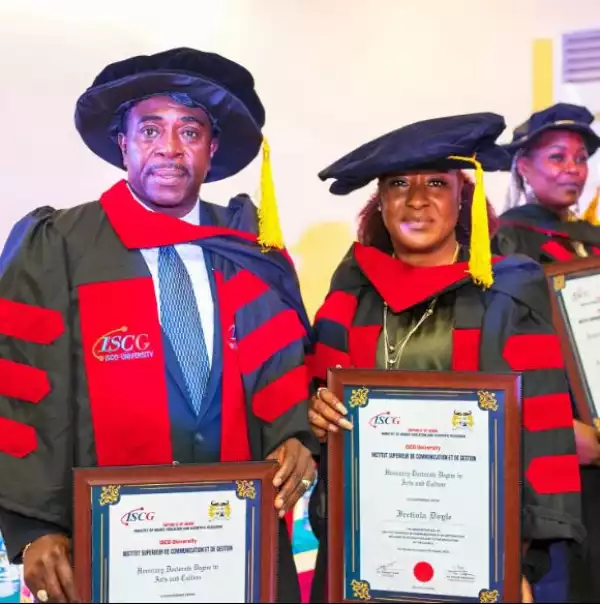 Actor Bob-Manuel Udokwu Bags Honorary Doctorate Degree From University In Benin Republic