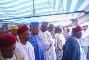 Zulum, Ribadu, Others Join Shettima For Stepmother’s Burial In Borno